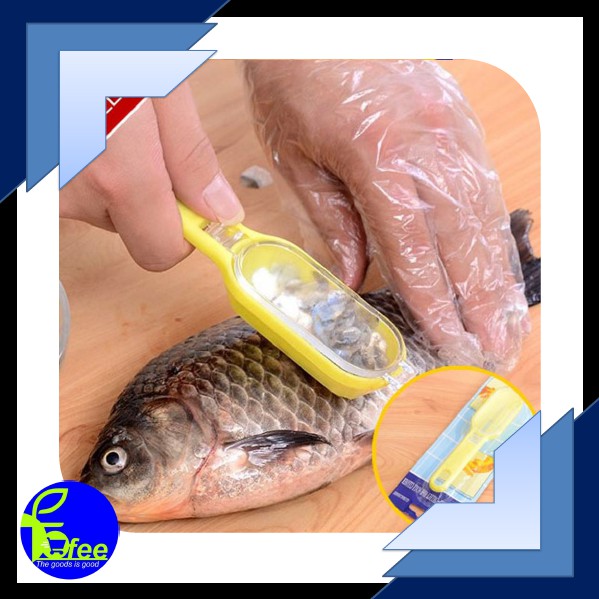[IMPORT] - Alat Pembersih Sisik Ikan Praktis Instan - Plastik - 17x3.7cm