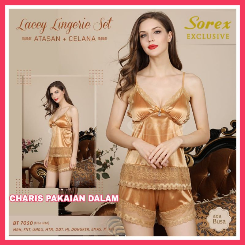 LINGERIE SOREX TERMURAH DI SHOPEE | LINGERIE SEKSI SOREX 7050 | ATASAN & CELANA