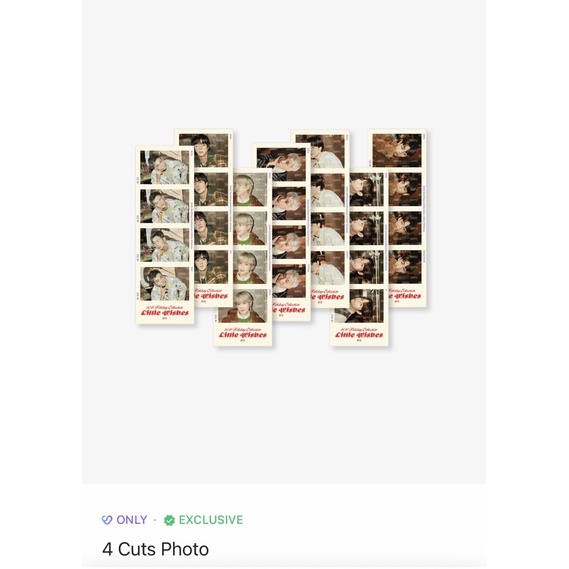 BTS - 4 CUT PHOTO HOLIDAY