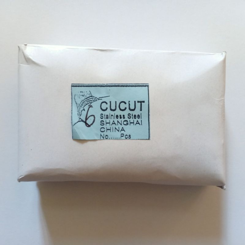Kail Pancing Cucut Stainless Steel Size 6 Isi 100 Pcs