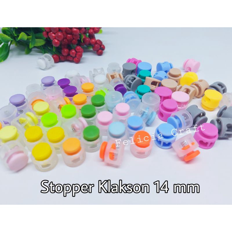 Stopper tali masker klakson knop ice kecil 14mm [1 pak 10pcs]