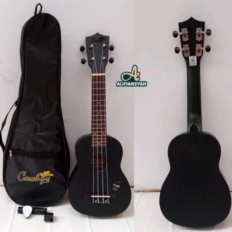 UKULELE COWBOY SOPRANO 21&quot; FREE TAS DAN PICK MKUALITAS IMPORT ORIGINAL COWBOY