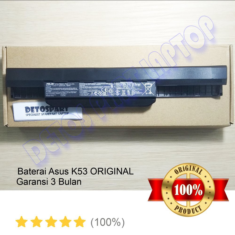 Promo  Battery Asus Baterai Asus Batre Asus Original Asus K53 A43 A43S K43 X44H X44C A32-K53