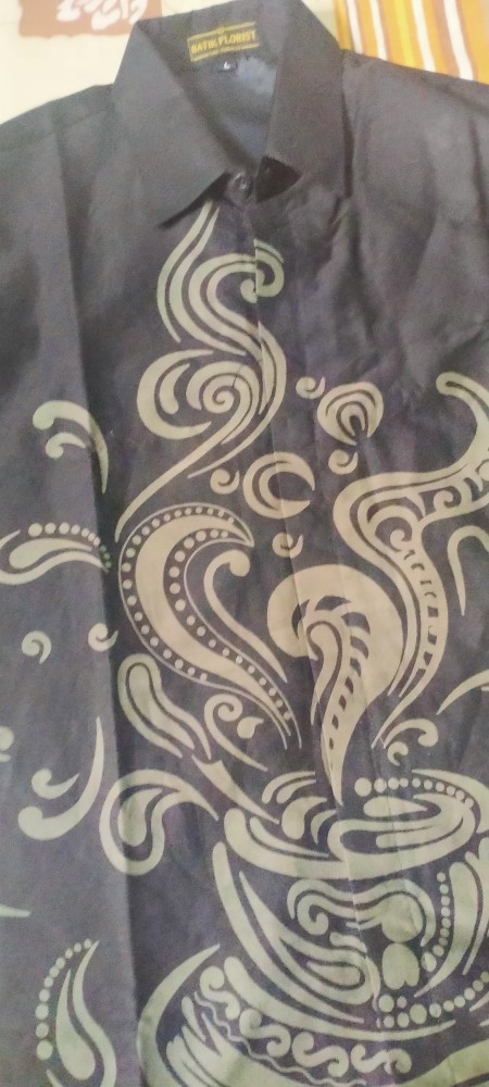 Kopi Hijau Kemeja Batik Pria Full Furing Bahan Katun Halus Primisima