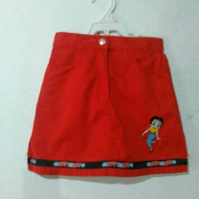 Rok anak Betty boop, uk:4, bekas