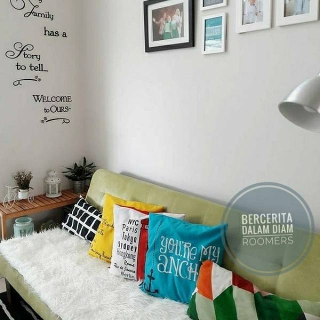 Alas Sofa / Kursi / Cover Sofa bed Bulu Korea 3 Seater