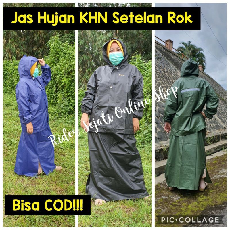 Jas Hujan KHN Original Setelan Rok Good Quality