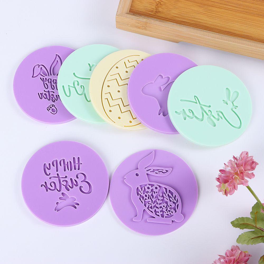 Solighter Cetakan Kue Timbul Acrylic Cake Mold Fondant Sugar Craft Cookies Cutter