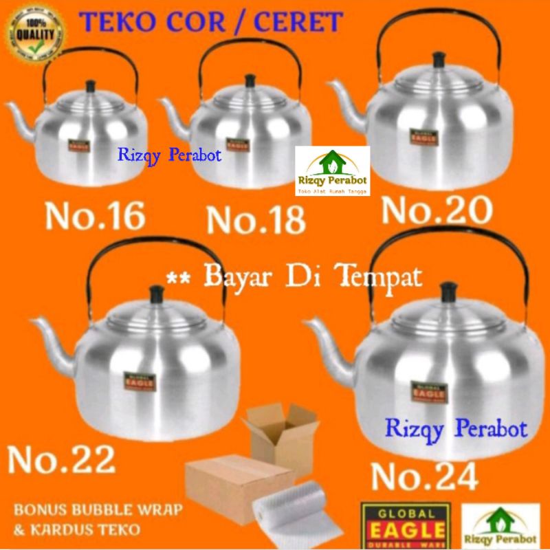 TEKO COR EAGLE / TEKO CERET EAGLE / TEKO ALUMINIUM GLOBAL EAGLE / BONUS BUBBLE WRAP
