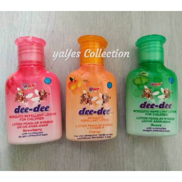 Dee-dee Mosquito lotion 20 - 50 g dee de de losen penolak nyamuk bayi anak balita stobery jeruk