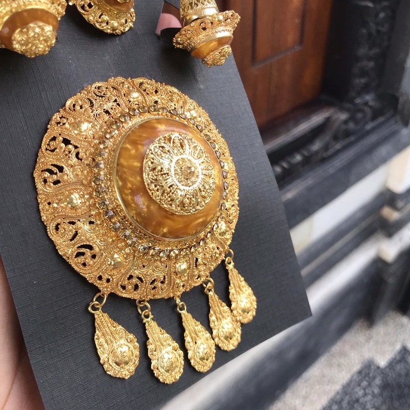 set bros alpaka bali aksesoris wanita perhiasan wanita