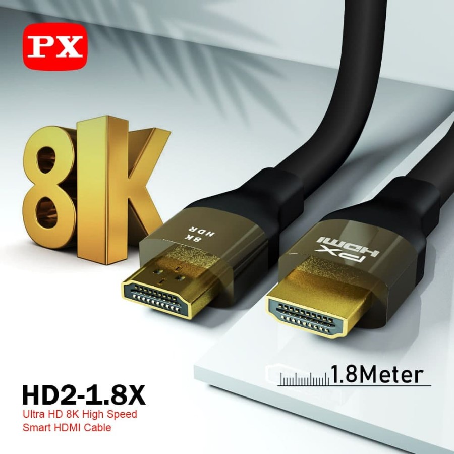 Kabel HDMI PX HD2-1.8X High-Speed 8K HDR Smart HDMI Cable 1.8M - Garansi Resmi PX