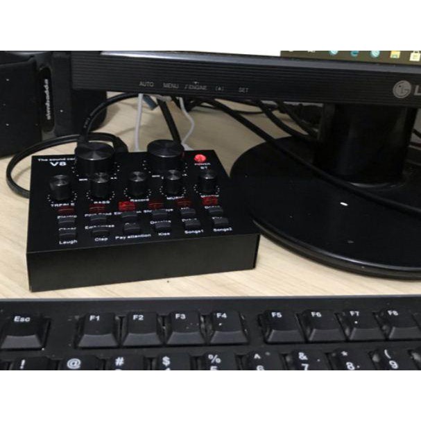 Sound Card V8 Mixer SoundCard V8 MIXER Audio USB External Soundcard