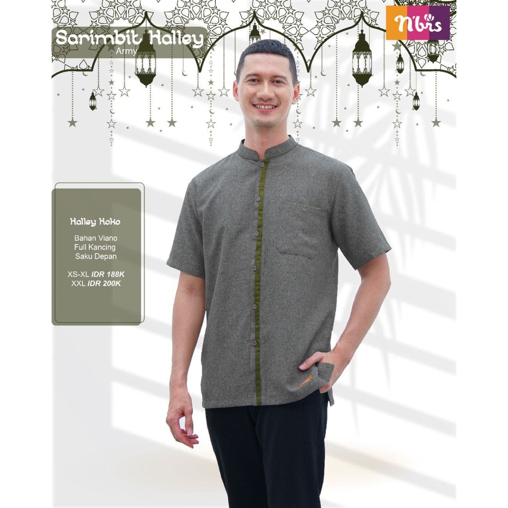 Baju Koko - Nibras - Sarimbit Halley Lengan Pendek Terbaru 2021 - DZ