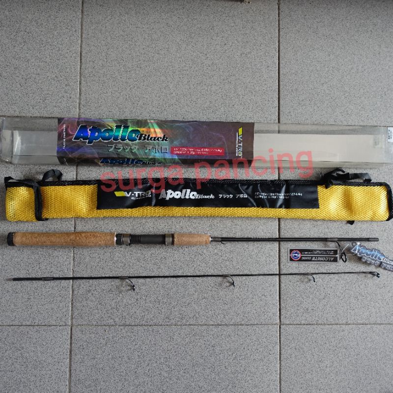 rod joran APOLLO BLACK V-TRO 135cm 150cm 165cm 180cm carbon Full FUJI