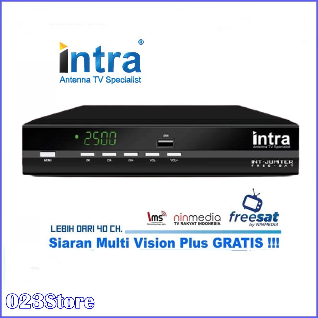 INTRA JUPITER Receiver Parabola Ninmedia KU-Band Support Bisskey - Gratis Nonton Seumur Hidup
