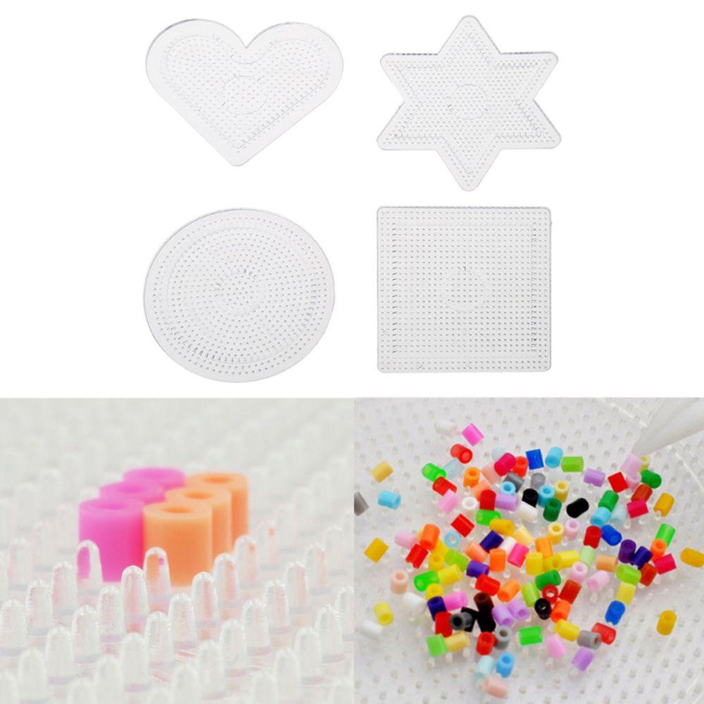 Quinton Beads Template 1pcs Pixel Art Jigsaw Puzzle Beads Alat Figure Bahan Papan Transparan Puzzle Template