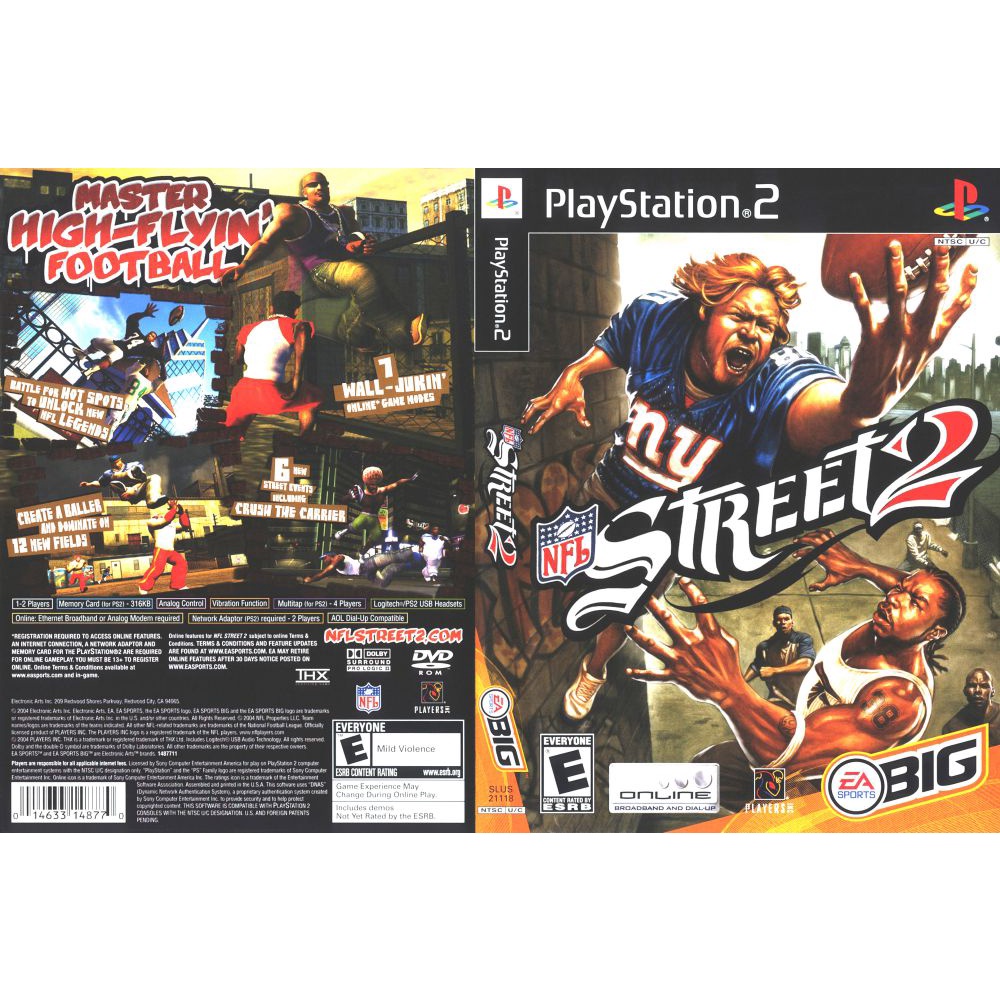 Kaset Ps2 Terbaru NFL Street 2