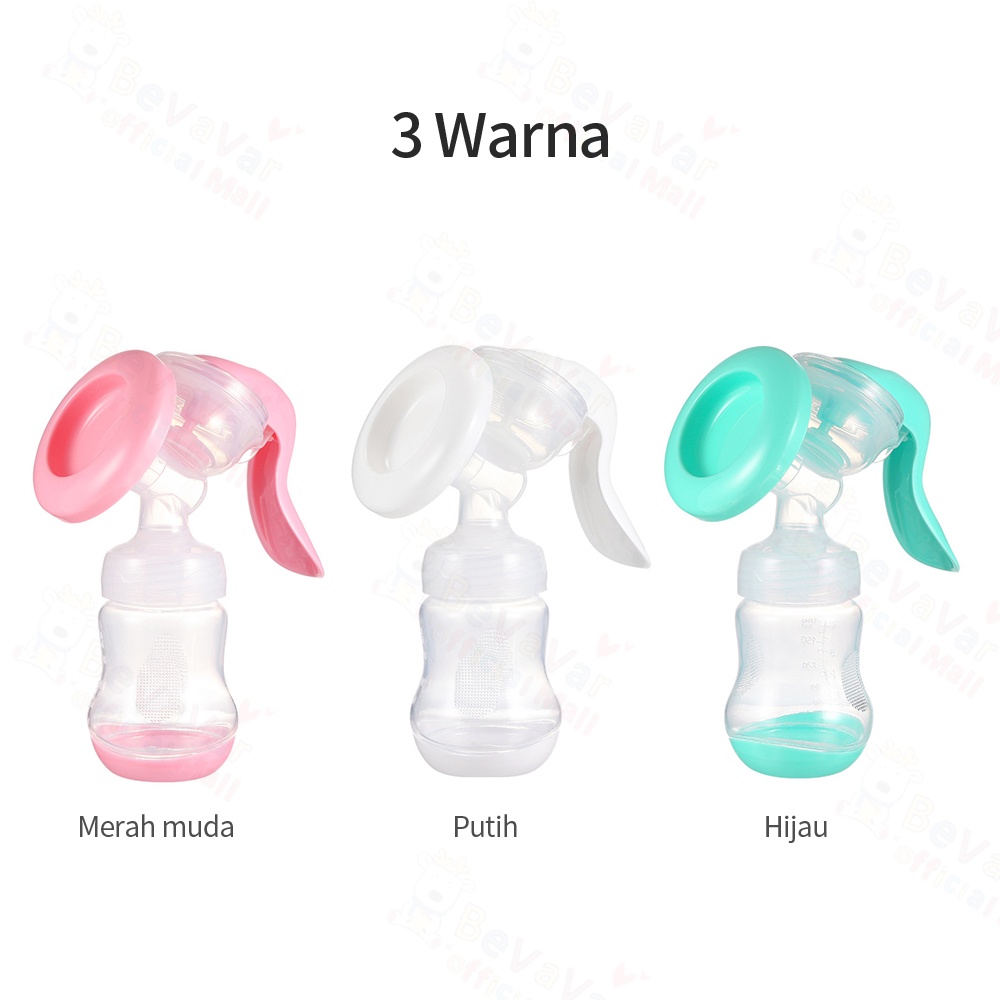 BEVAVAR Pompa Asi Manual Breast Pump Untuk 180Ml