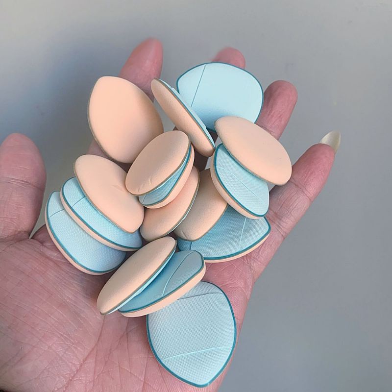 mini finger spons puff mini cushion untuk concealer