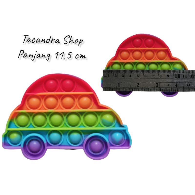 ( COD ) Mainan Anak Pencet Pop It Rainbow / Pop It Rainbow Murah / Mainan Pop It-Mobil