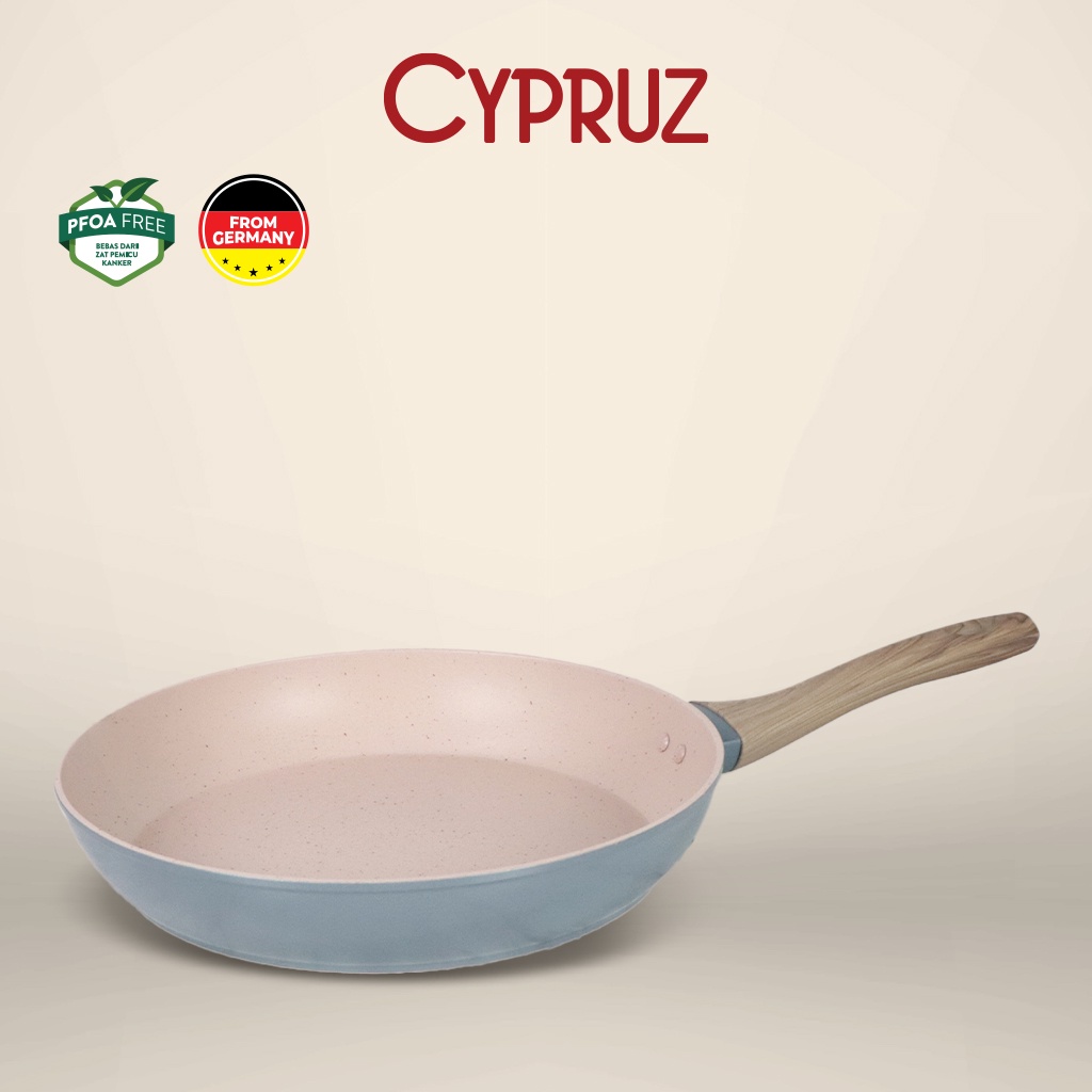 Cypruz Color Marble Wajan Penggorengan / Fry Pan Anti Lengket 28 cm