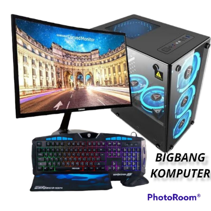 Cpu Pc Gaming fullset Core i5 3,2Ghz Ram 8Gb Vga 2Gb ddr5 Led 24inch Samsung
