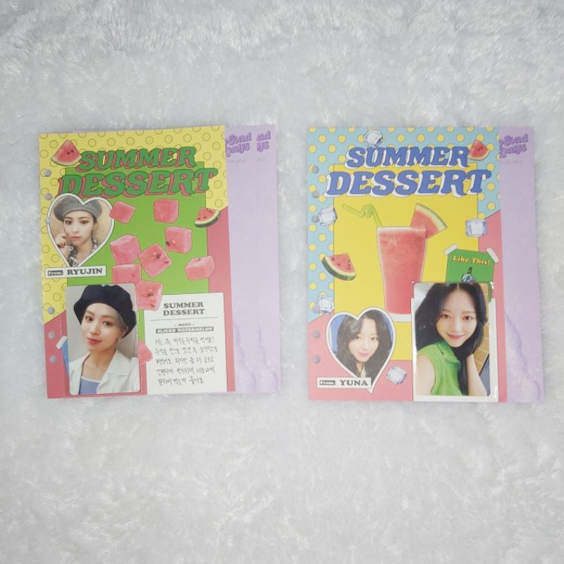 Itzy No Bad Days NBD Monthly Agustus Mei My Bestie My Summer Recipe August May Ryujin Yeji Yuna Set