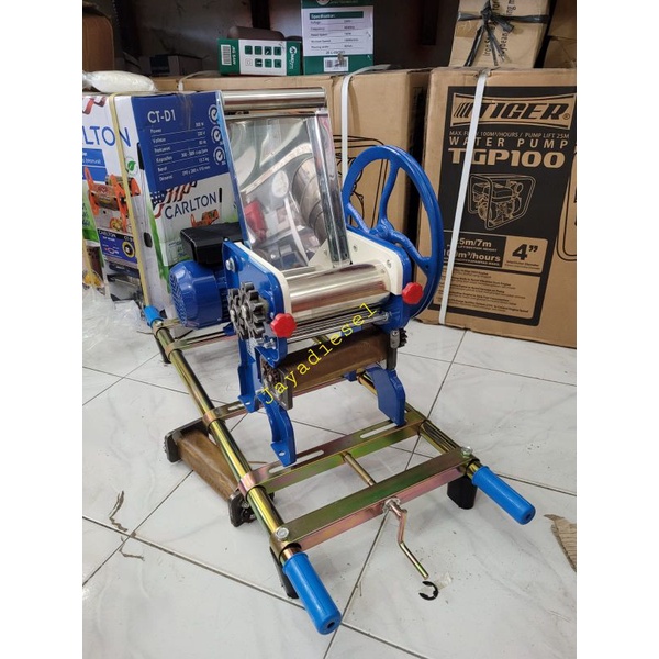 Mesin Giling Mie + Dinamo Elektromotor 1/2Hp Siap Pakai
