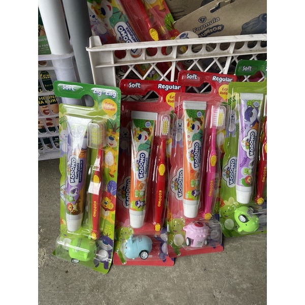 kodomo paket odol dan pasta gigi