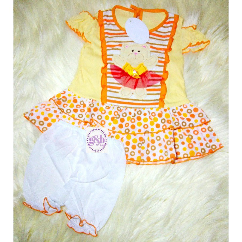 Gaun Bayi (+/-) Uk 0-8 Bulan / Dress Baby Murah Baju Bayi