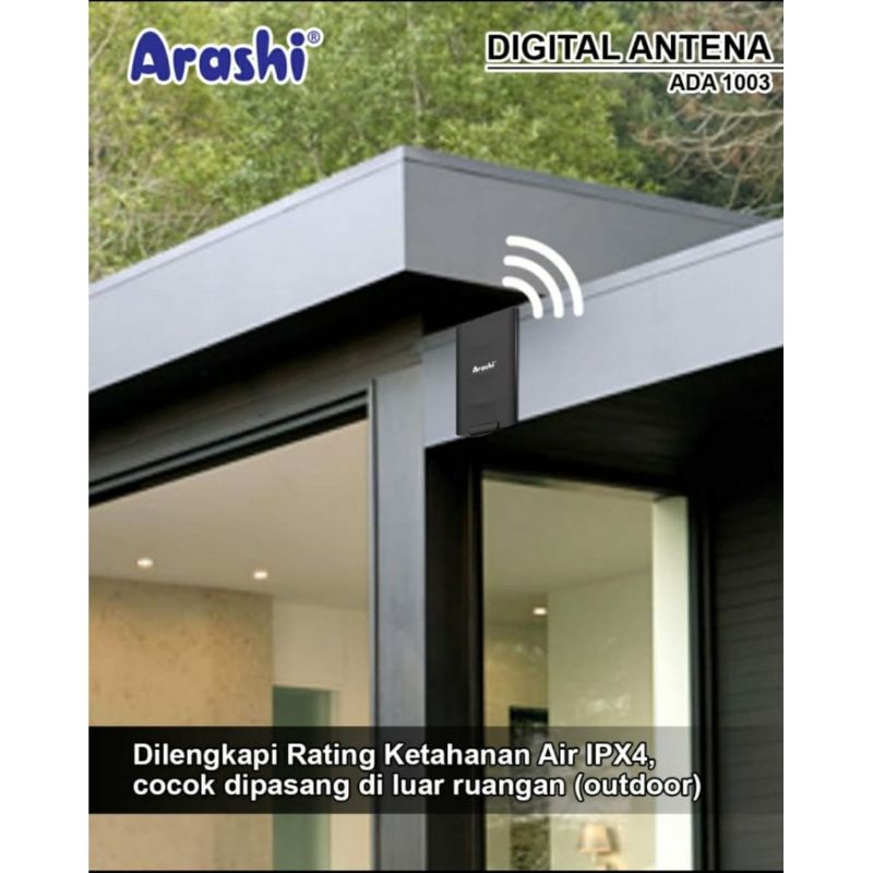 ARASHI ANTENA TV DIGITAL HDTV DIGITAL INDOOR OUTDOOR BOOSTER ARASHI ADA 1001 1003