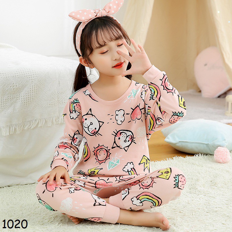 CW2. Baju Tidur Lengan Panjang  Celana Panjang Cewek /  Baju Tidur Anak Cewek