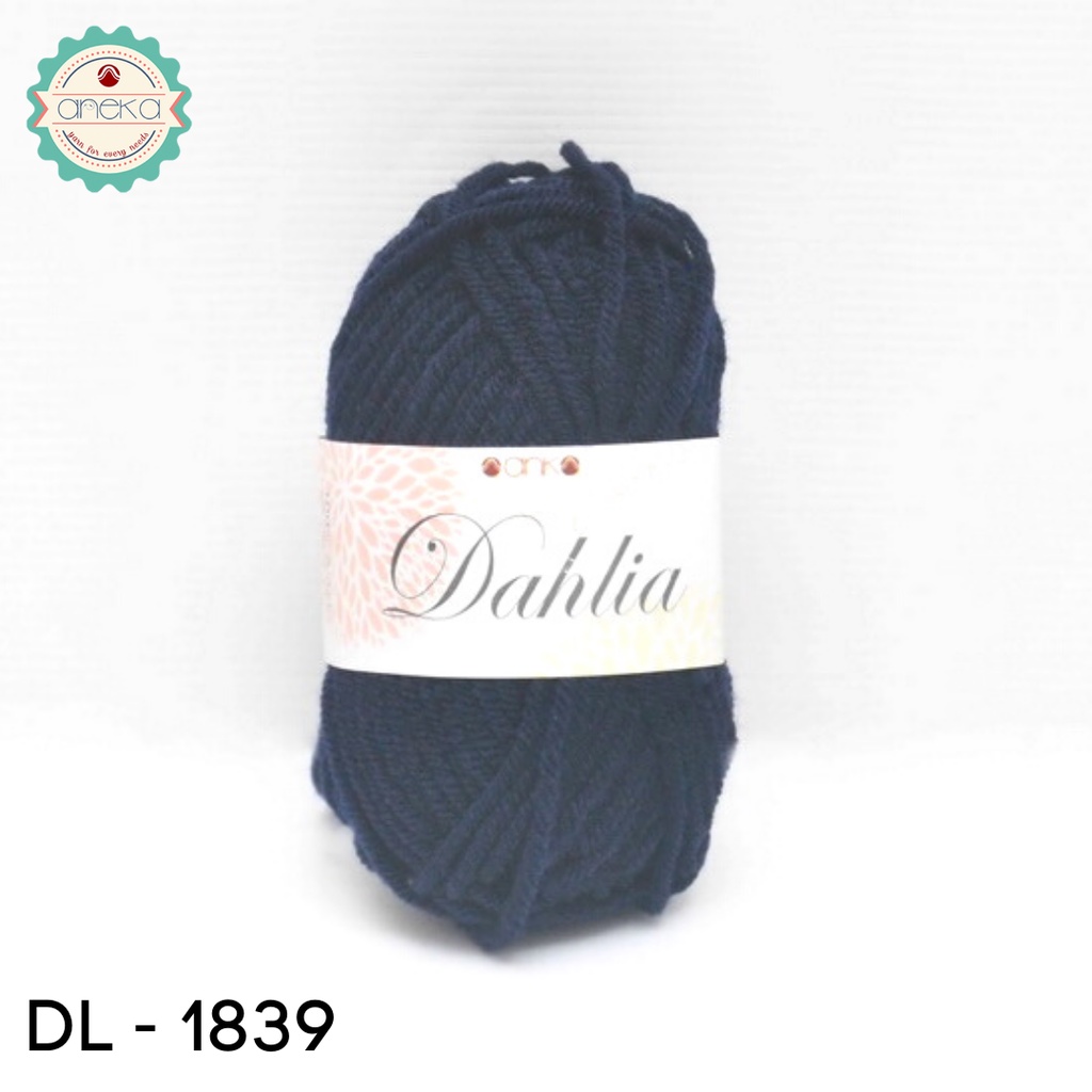 Benang Rajut Karpet Dahlia / Carpet Yarn - 1839 ( Biru Navy )