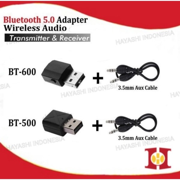 Bluetooth USB Dongle 5.0 Audio Wireless Stereo Receiver Adapter 2 In 1