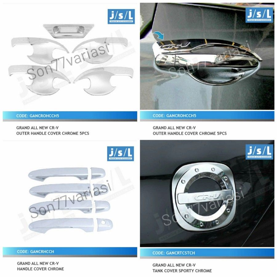 Paket outer handle tank cover CRV 2013-2016 chrome