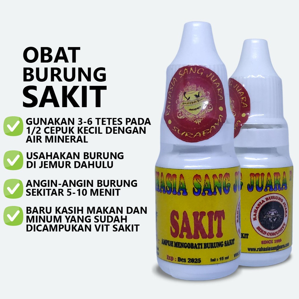 OBAT BURUNG SAKIT | MENYEMBUHKAN BURUNG SAKIT FLU PILEK SERAK NYILET NAFAS LESU BERAK KAPUR PUTIH