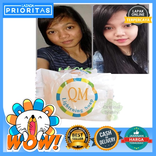 QM GLOWING SOAP / SABUN QM GLOWING ORIGINAL PEMUTIH WAJAH / SABUN PENGECIL PORI ORIGINAL