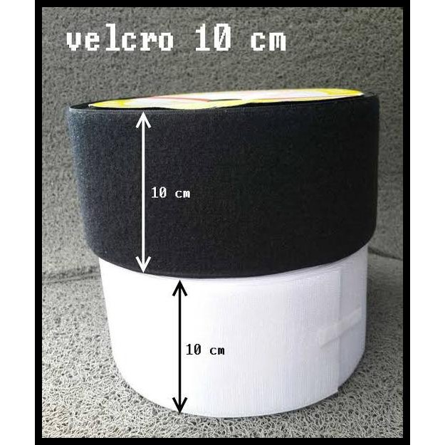 

Perekat 10Cm / Prepet / Nylon Tape / Velcro 10Cm ( 4" ) - Hitam