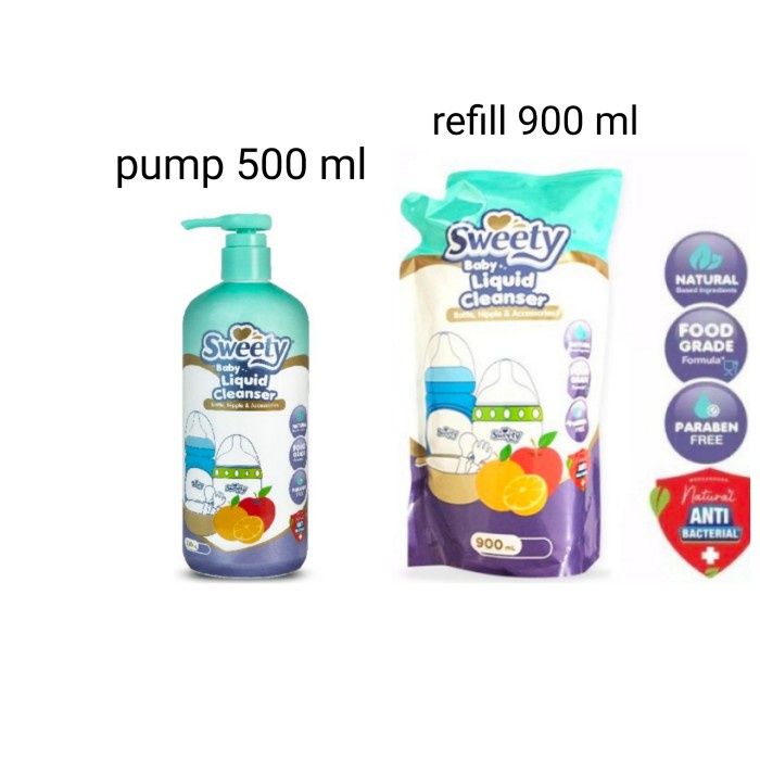 *FRAULEINCO* Liquid Cleanser Sweety Liquid Cleanser 200ml - 450ml - 500ml - 900ml / Sabun cuci botol bayi