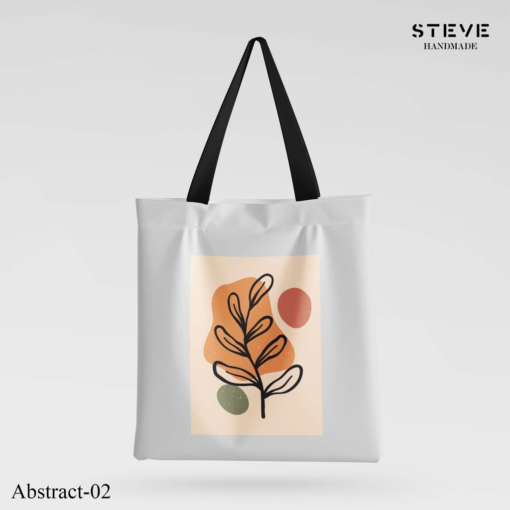 Tote Bag Kanvas TB3337 Tema Abstrak (Tas Belanja Canvas Cotton Custom)