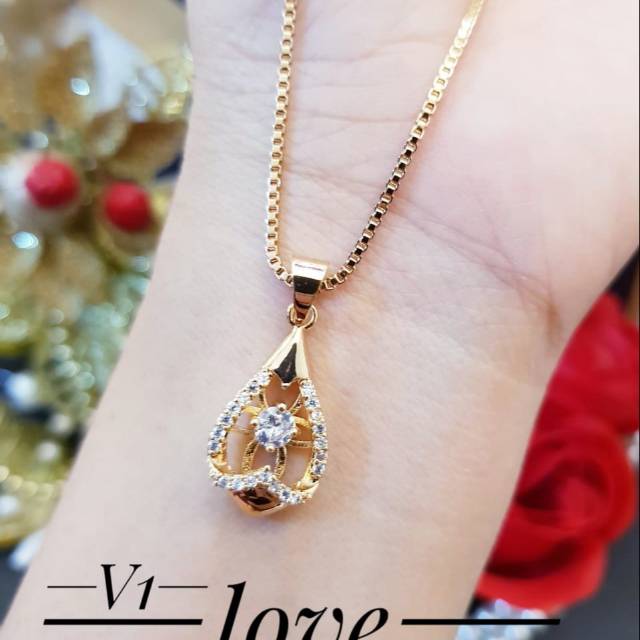 Xuping kalung lapis emas 24k 1761j