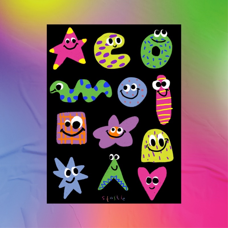 

“Monstie” sticker pack