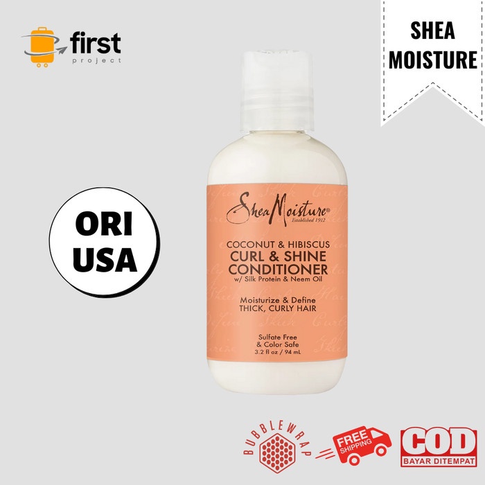 Shea Moisture Coconut & Hibiscus Curl & Shine Conditioner Kondisioner  SheaMoisture