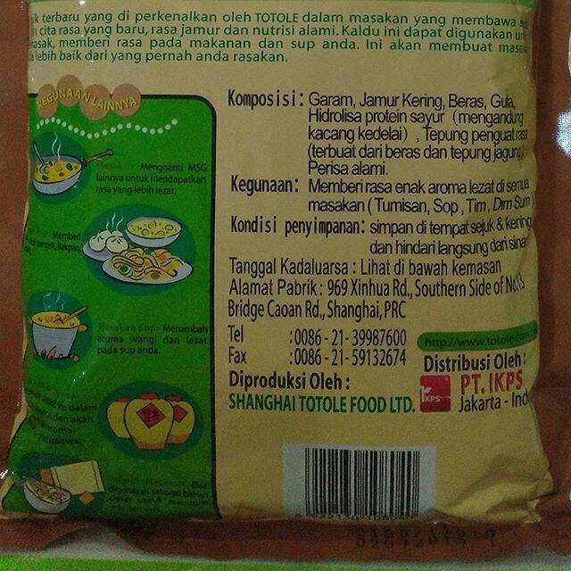 TOTOLE Kaldu Vegan Kaldu Jamur 80 g Halal │ Import Mushroom