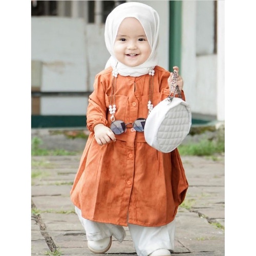 New Segitiga Instan Baby Jersey 0-1 Tahun Kerudung Instan Anak