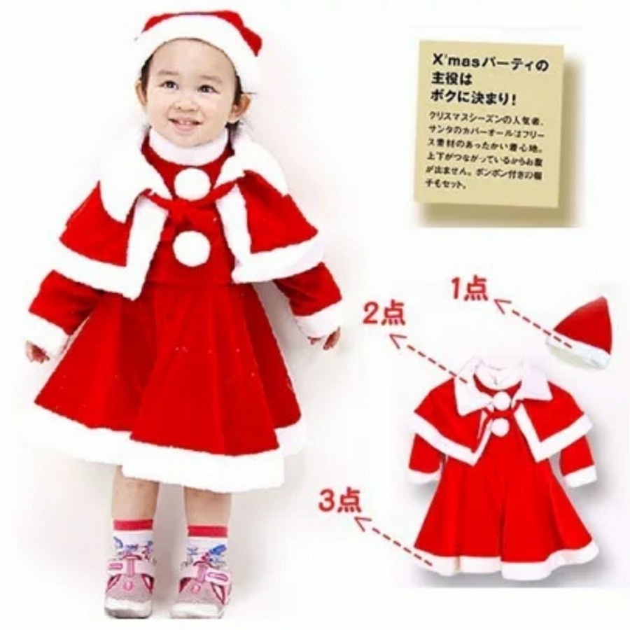 CHRISTMAS Santa dress costume dress santa kostum natal 3