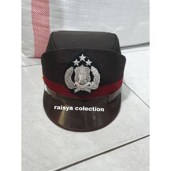 topi pet polisi wanita / topi pet polisi cewek