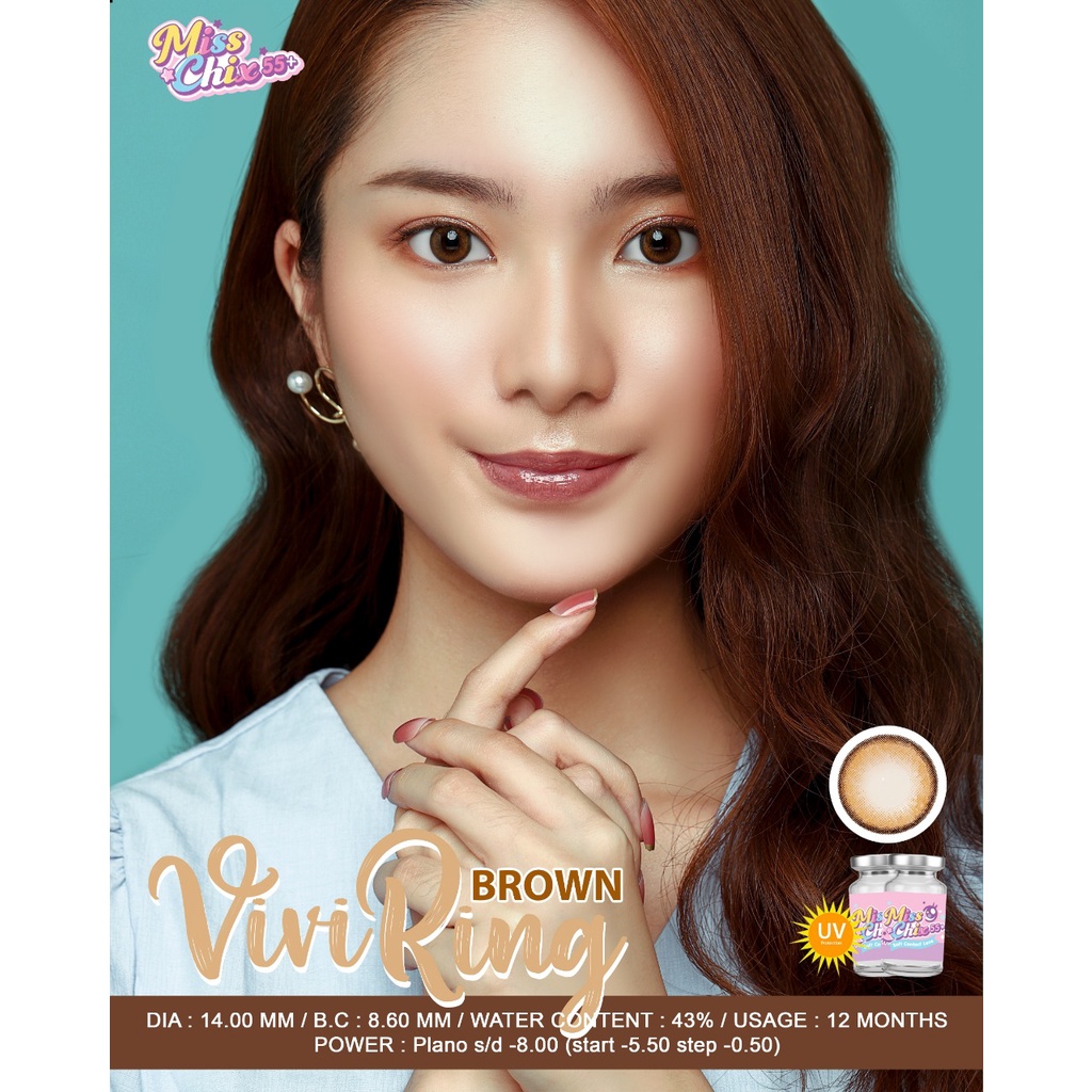 JUAL SOFTLENS Vivi Ring Gray / Brown / Choco Normal s/d -400 softlens normal soflen minus softlent sehari hari softlens natural soflens mata korea soflens soflens warna softlens grey jualsoftlens jual soflens