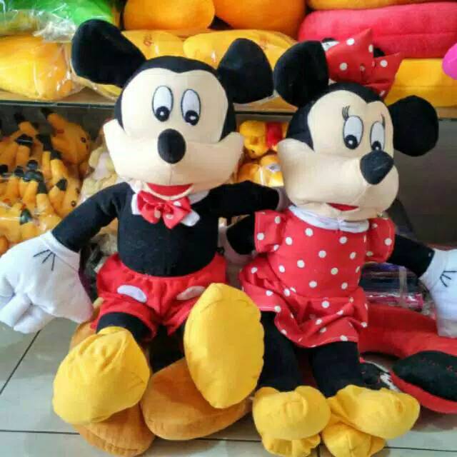 Boneka micky minnie mouse 50cm size:xL